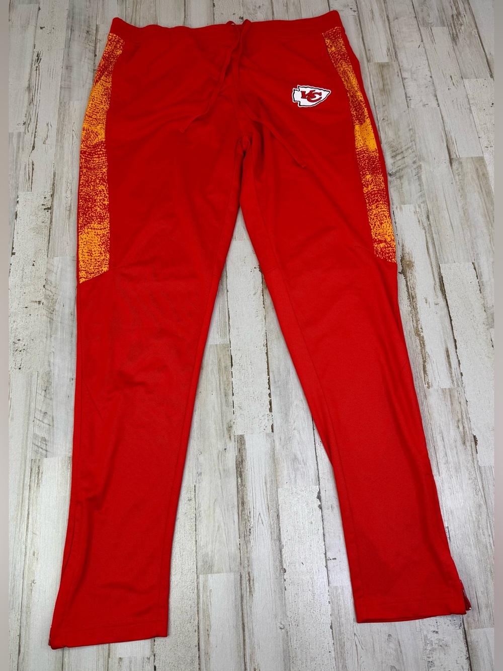 NFL Team Apparel Kansas City Chiefs Men's Red Sweatpants Size 2XL 100% Polyester